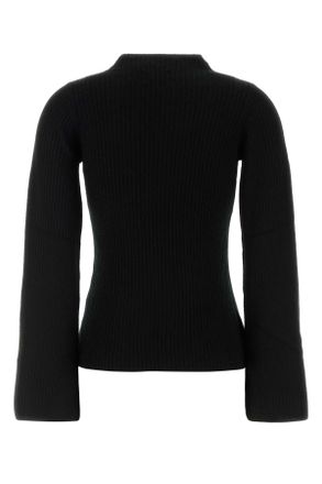 Le Kasha Womens Black Cashmere Utah Sweater Exterior: Organic Maglieria