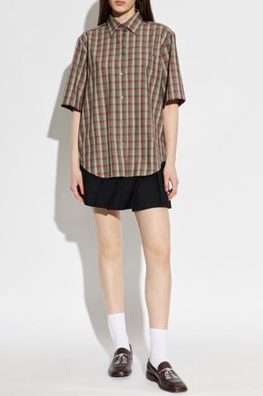 Acne Studios Checked Pattern Shirt, Womens, Multicolour