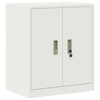 vidaXL Armadio Bianco 60 X 40 X 70 Cm Acciaio Vidaxl