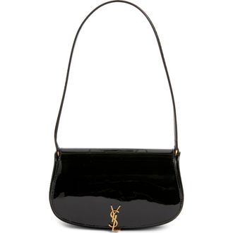 Saint Laurent Mini Voltaire Leather Shoulder Bag in 1000 Noir at Nordstrom