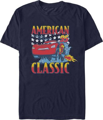 Disney Mens Cars American Classic Kachow T Shirt in Navy Blue at Nordstrom, Size Xxx-Large