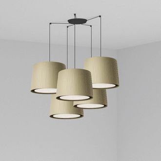 Faro Barcelona Faro Samba - L&aacute;mpara De Techo Colgante Cluster Negra, E27