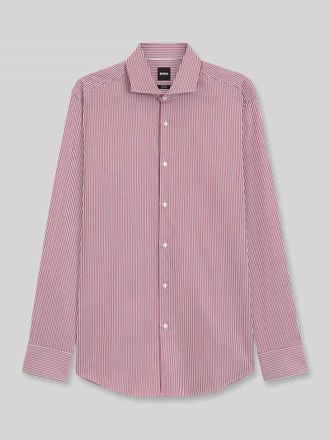HUGO BOSS Slim Fit Businesshemd aus Baumwoll-Mix Modell HANK-SP in Rot, Gr&ouml;&szlig;e 38