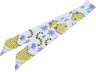 Herm&egrave;s Pre-owned Scarves, female, Multicolor, Size: ONE SIZE Pre-owned Twilly Scarf Les Leopards