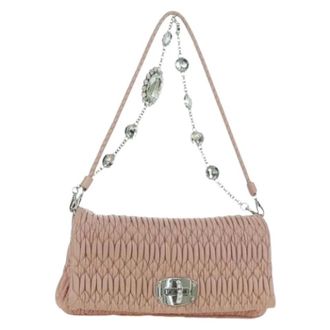 Miu Miu Pre-owned Shoulder Bags, female, Pink, Size: ONE SIZE Pre-owned Shoulder Bag