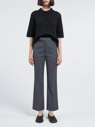 Maria McManus High Waisted Crop Trouser In Steele Grey