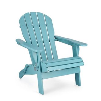Konte Design Sill&oacute;n de madera de acacia, azul