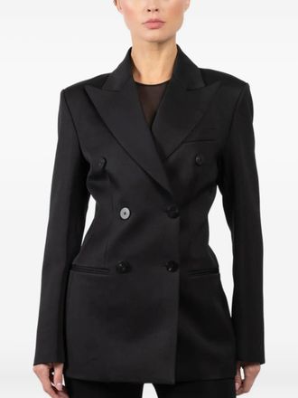 Seafarer double-breasted blazer - women - Virgin Wool - 42 - Black