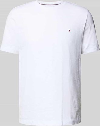 Tommy Hilfiger Regular Fit T-Shirt aus reiner Baumwolle in Weiss, Gr&ouml;&szlig;e M