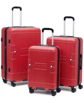 Tommy Hilfiger Big H 3 Piece Luggage Set in Red at Nordstrom