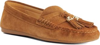 Dune London Womens Ladies Geen - Leather Tassel Trim Loafers - Tan - Size UK 4