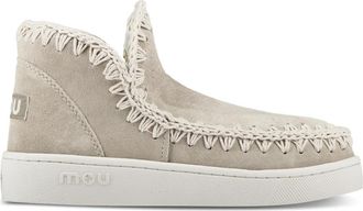 Mou Zomer Eskimo Geperforeerd Su&egrave;de Sneakers - Dames - Winterlaarzen - Beige - 40 EU - Su&egrave;de - Schoenen