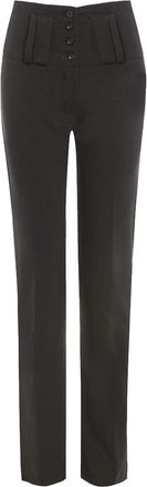 SS7 Womens High Waisted Tailored Work Trousers, Black, Sizes 6 to 16 (UK - 14, Black)