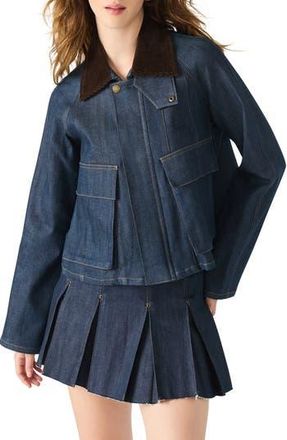 Steve Madden Justina Denim Jacket in Deep Indigo at Nordstrom Rack, Size X-Large