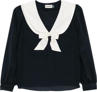 Rixo Blusa Eimer in seta