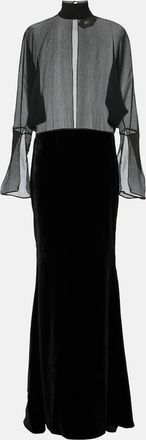 Taller Marmo Shangai silk gown