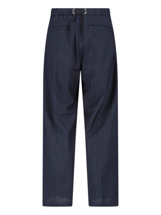 White Sand Mens Trousers Black Virgin Wool