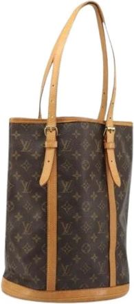 Louis Vuitton Pre-owned Bucket Bags, female, Brown, Size: ONE SIZE Pre-owned Bucket GM Shoulder Bag
