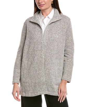 Eileen Fisher Stand Collar Jacket