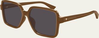 Bottega Veneta Oversized Acetate Square Sunglasses