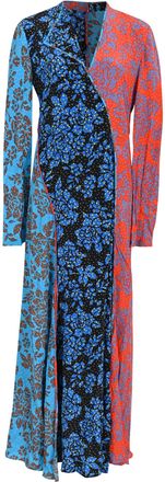 Diane Von F&uuml;rstenberg Diane Von Furstenberg Floral-Print Maxi Dress in Multicolor Silk