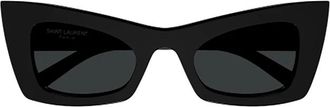 Saint Laurent SL 702 Zonnebril - Dames - Zonnebrillen - Zwart - 49 MM - Accessoires