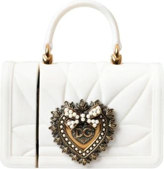 Dolce & Gabbana Pre-owned Silicone home-office - Dames - Vintage Handtas - Wit - ONE Size - Vintage
