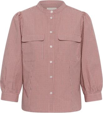 Part Two Chrestella PW Shirt - Dames - Overhemden - Rood - XL - Katoen - Overhemden
