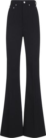 Rick Owens Black Flared Trouser
