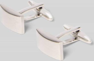 Lindenmann Manschettenkn&ouml;pfe im Geschenke-Set Modell Quadrat in Silber, Gr&ouml;&szlig;e 1