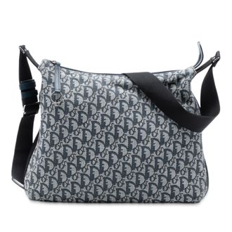 Dior Tweedekans Diorissimo Trotter Canvas Schoudertas