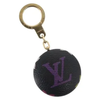 Louis Vuitton Pre-owned Accessories, female, Black, Size: ONE SIZE Pre-owned Canvas Key Holder