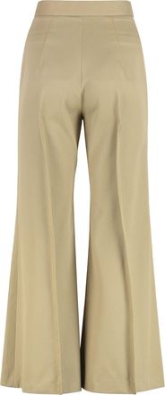 Vivienne Westwood Womens Flared Trousers Camel Cotton