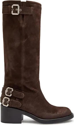Chloé Dakota Suede Knee-high Boots - Brown - 40 (IT40 / UK7)