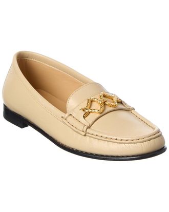 Sergio Rossi Sea Scale Leather Loafer
