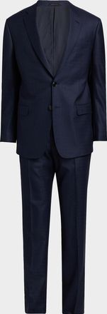 Giorgio Armani Men & apos;s Soft Line Textured Wool Two-Piece Suit