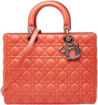 Dior Pre-owned Handbags, female, Orange, Size: ONE SIZE Pre-owned Vintage Handbag