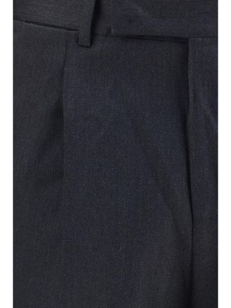 Pantaloni Torino Mens Trousers Rebel Pants Lead Grey Fleece Wool (ovis Aries)