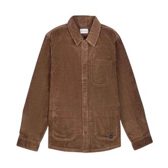 Nowadays Nowadays - Corduroy Overshirt - Heren - Overhemden - Bruin - Maat: L Corduroy