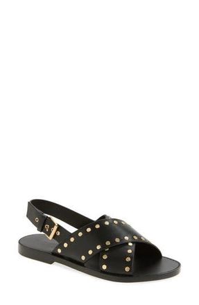 Madewell The Tuley Crossover Sandal in True Black at Nordstrom Rack, Size 10.5