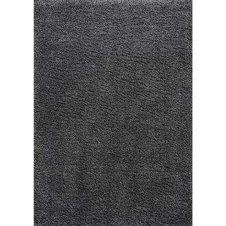 Jonathan Y Designs Groovy Solid Shag Area Rug in Onyx at Nordstrom, Size 2X10