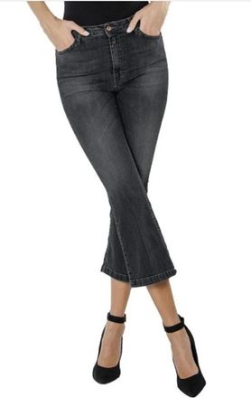 Kocca Flared Denim Broek - Dames - Cropped Jeans - Zwart - W27 - Denim - Jeans