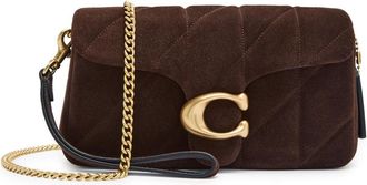 Coach Tabby 19 Quilted Suede Cross-body bag - Dark Brown - One Size