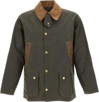 Barbour Desertdale Waxed Jacket - Heren - Zomerjassen - Groen - L - Katoen - Jassen