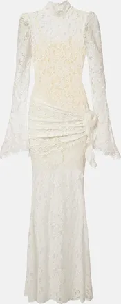 De La Vali Bridal Bodita cotton-blend lace gown
