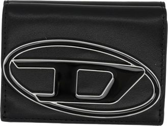 Diesel Black Geometric Emblem Wallet