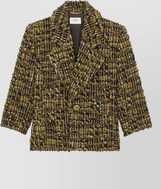 Saint Laurent wool tweed single-breasted blazer