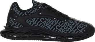 Just Cavalli Sneakers - Heren - Sneakers - Zwart - 40 EU - Leer - Schoenen