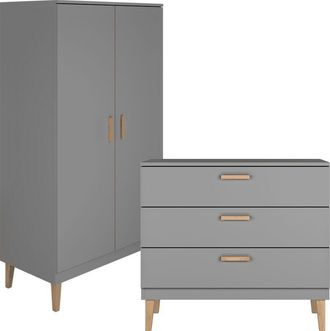 OEM C&oacute;moda Y Armario Kocot Kids Kubi - Gris