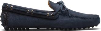 Car Shoe bow-detail leather boat shoes - men - Nubuck Leather/Calf Leather/Rubber/Nubuck Leather - 10.5 - Blue